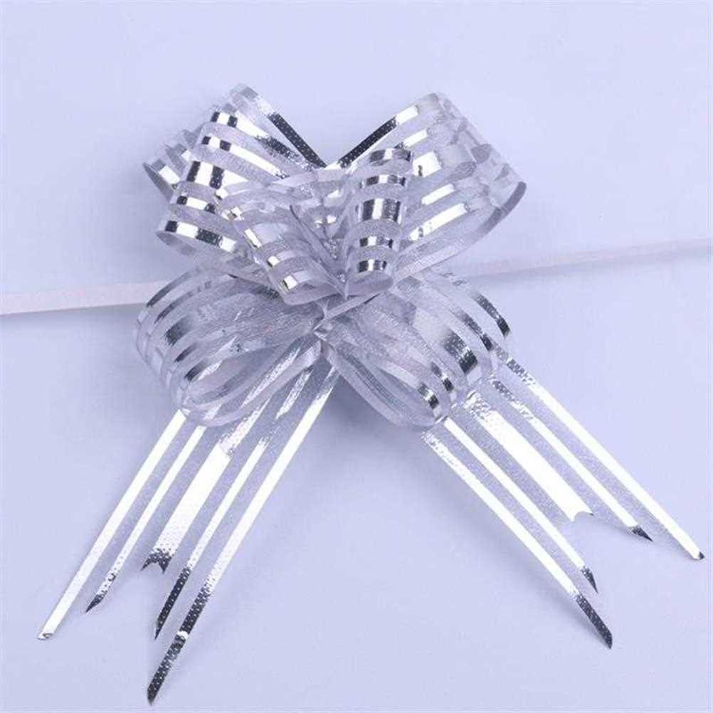 Ribbon Bow Gift - 20Pcs Snow Yarn Flower Pull Bows