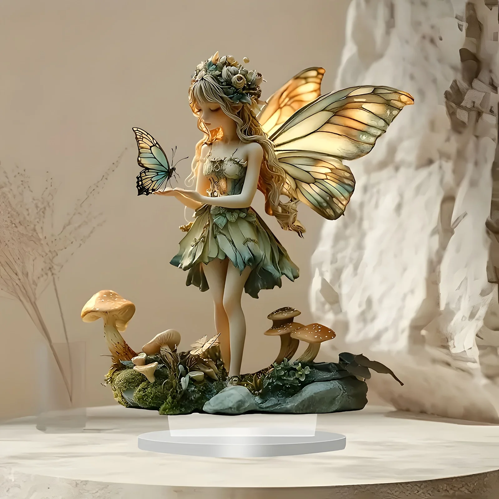 Nutcracker Figurine - 1 Piece Bohemian Fairy Statue/2D Acrylic