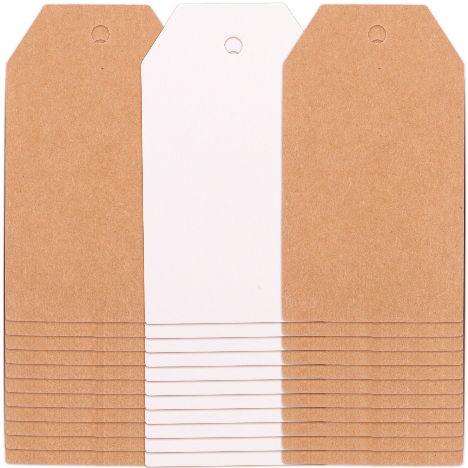 Christmas Stocking Hanging - 200Pcs Vintage Blank Hanging Tags Dual-Sided