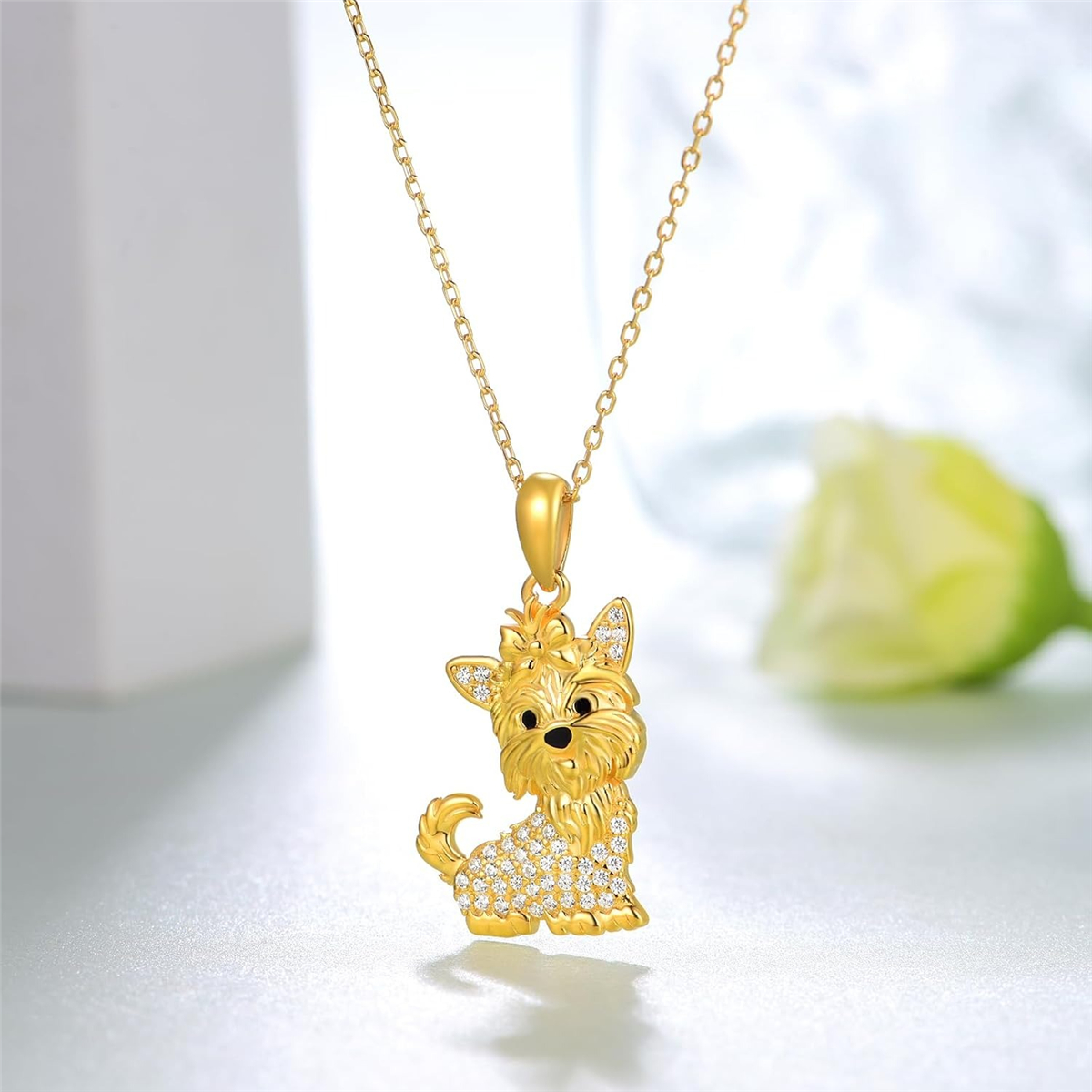1Pc Cute Golden Bow Yorkshire  - Ribbon Bow Gift ulasan dan harga