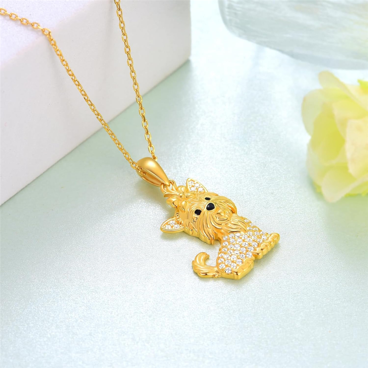 1Pc Cute Golden Bow Yorkshire  - Ribbon Bow Gift ulasan dan harga