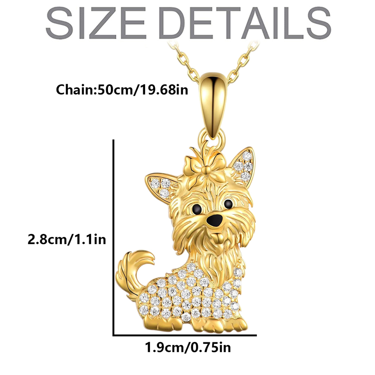 1Pc Cute Golden Bow Yorkshire  - Ribbon Bow Gift ulasan dan harga