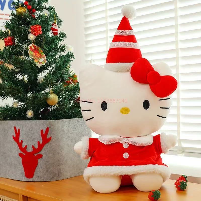 New Cute Kt Cat Plush Toy With - Santa Hat Plush ulasan dan harga