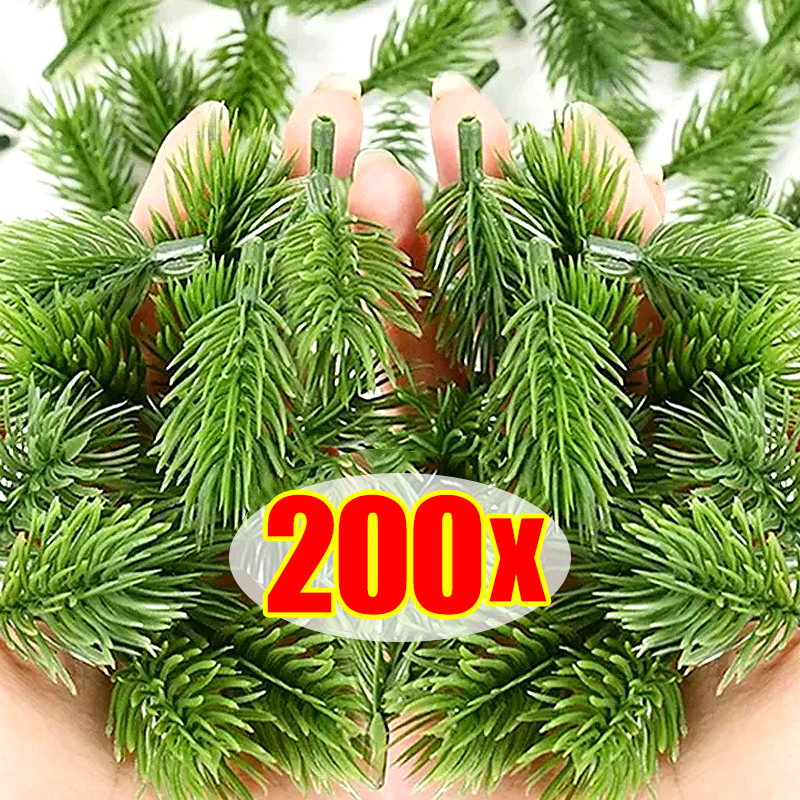 200/10Pcs Artificial Pine Need - Christmas Tree Artificial ulasan dan harga