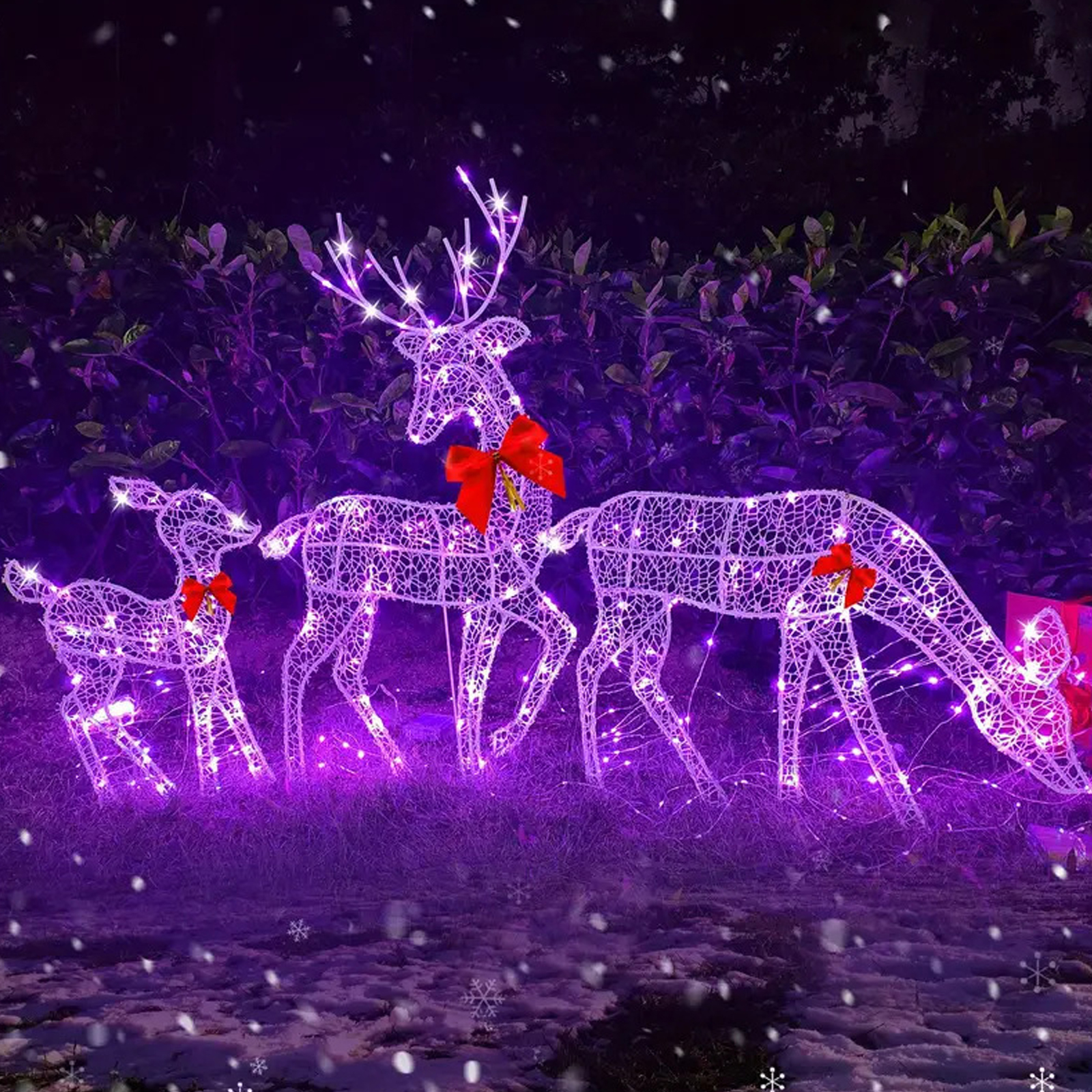 2D Lighted Reindeer Christmas  - Christmas Lights Outdoor ulasan dan harga