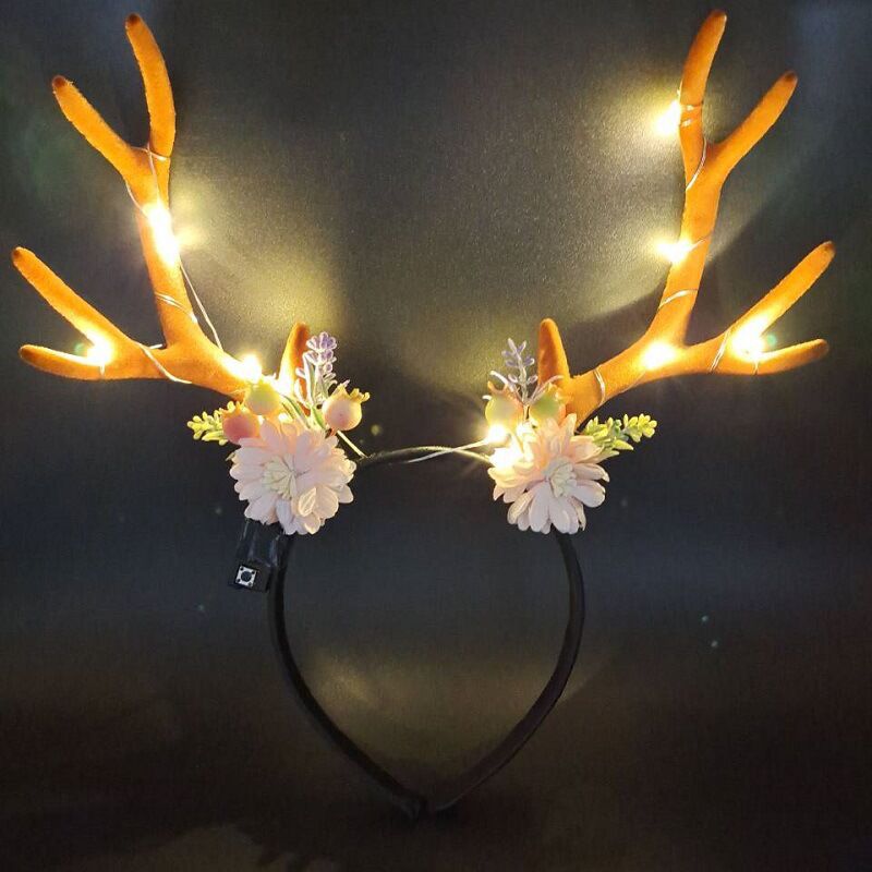 Reindeer Antlers Light up Head - Reindeer Antlers Headband ulasan dan harga