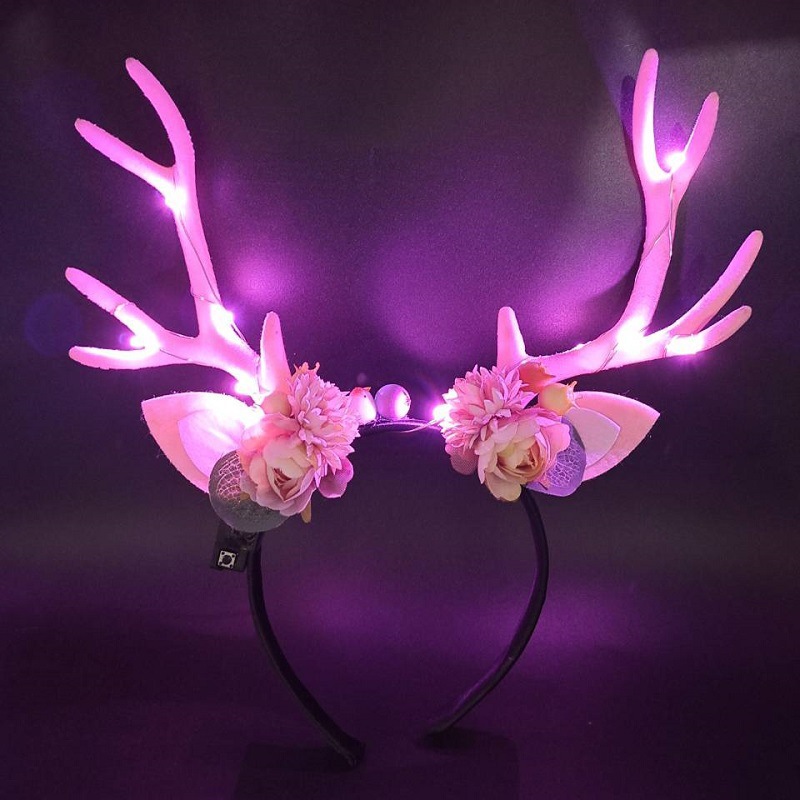 Reindeer Antlers Light up Head - Reindeer Antlers Headband ulasan dan harga