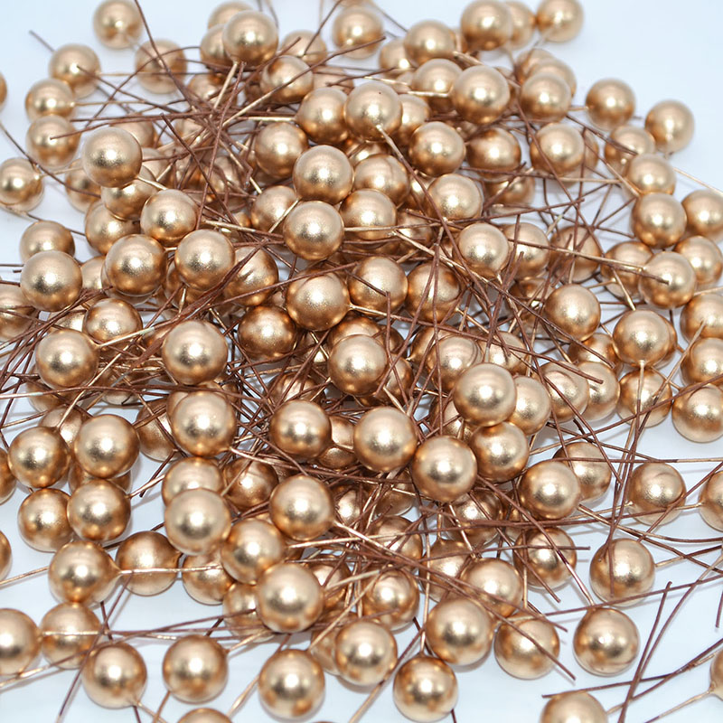 50pcs Mini Pearl Plastic Stame - Christmas Wreath Fake ulasan dan harga