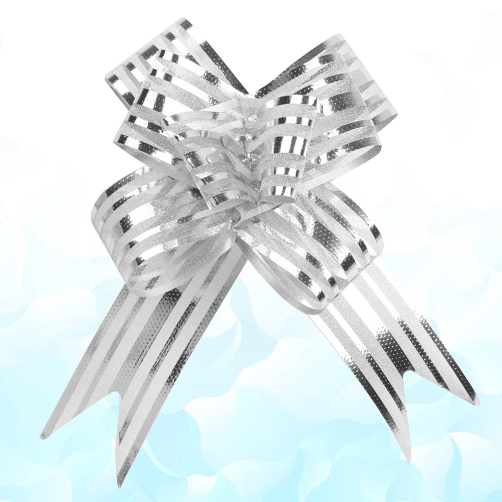 20Pcs Snow Yarn Flower Pull Bo - Ribbon Bow Gift ulasan dan harga