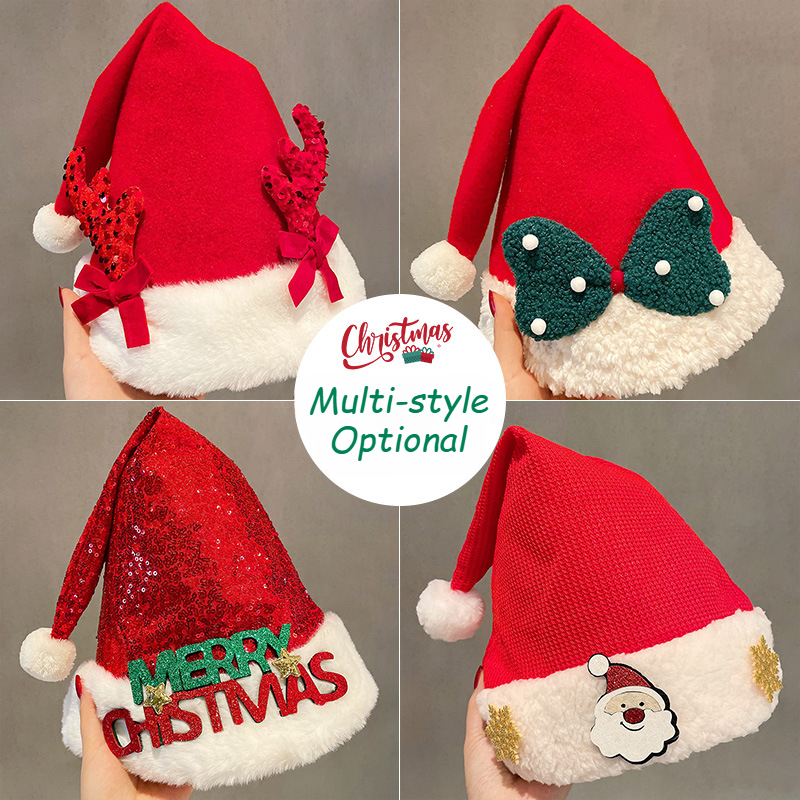2025 Cute Christmas Hat Childr - Santa Hat Plush ulasan dan harga