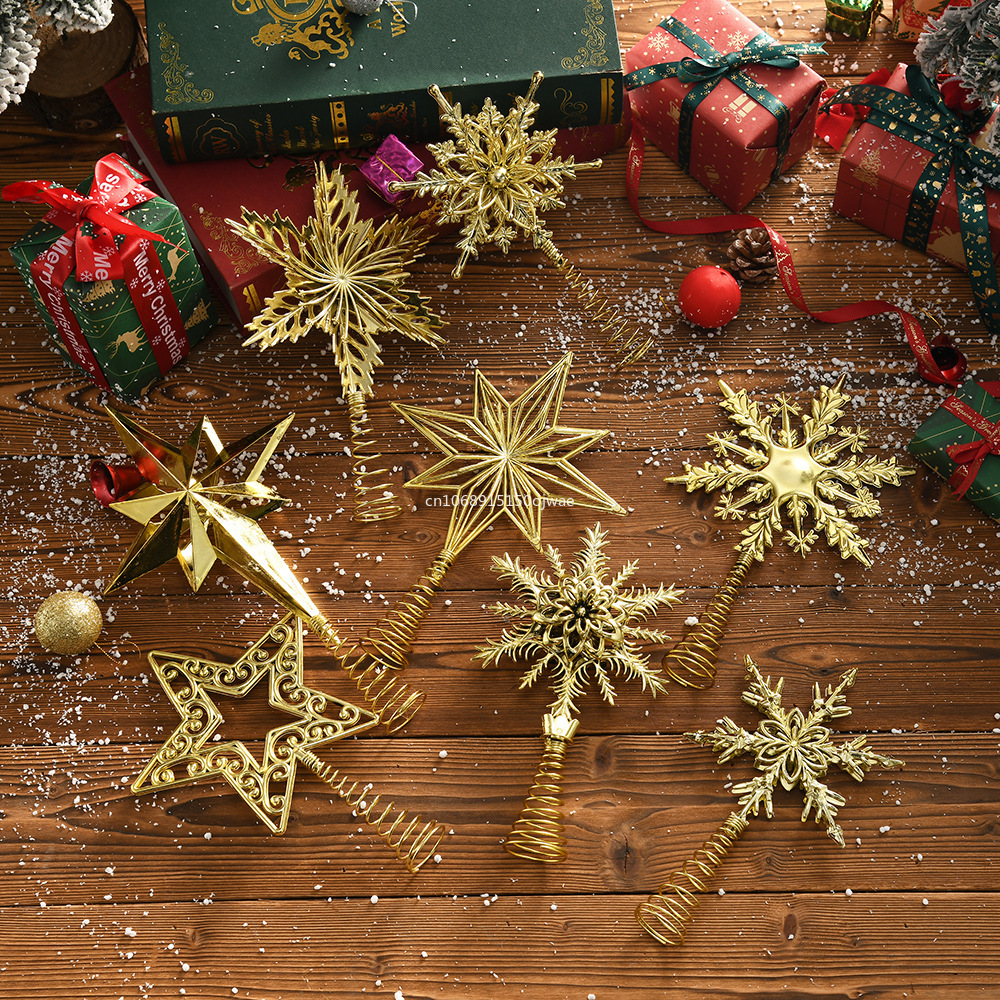 1pc Christmas Tree Topper Chri - Star Tree Topper ulasan dan harga