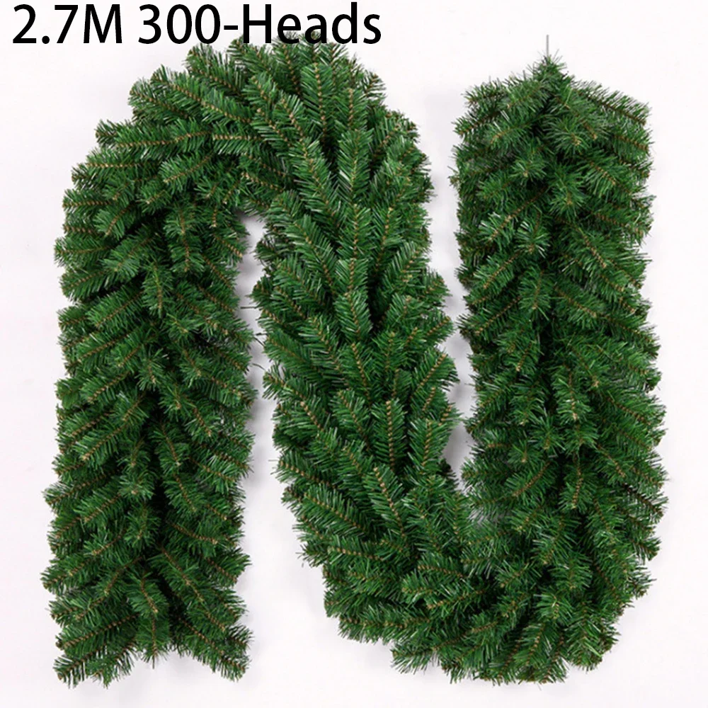 2.7M Artificial Green Christma - Christmas Wreath Fake ulasan dan harga