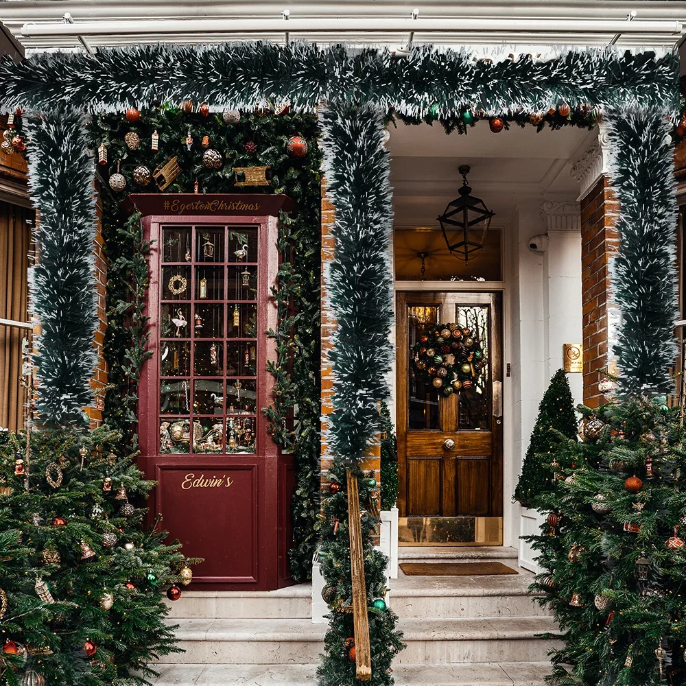 2/40m Christmas Tinsel Ribbons - Tinsel Garland Decoration ulasan dan harga
