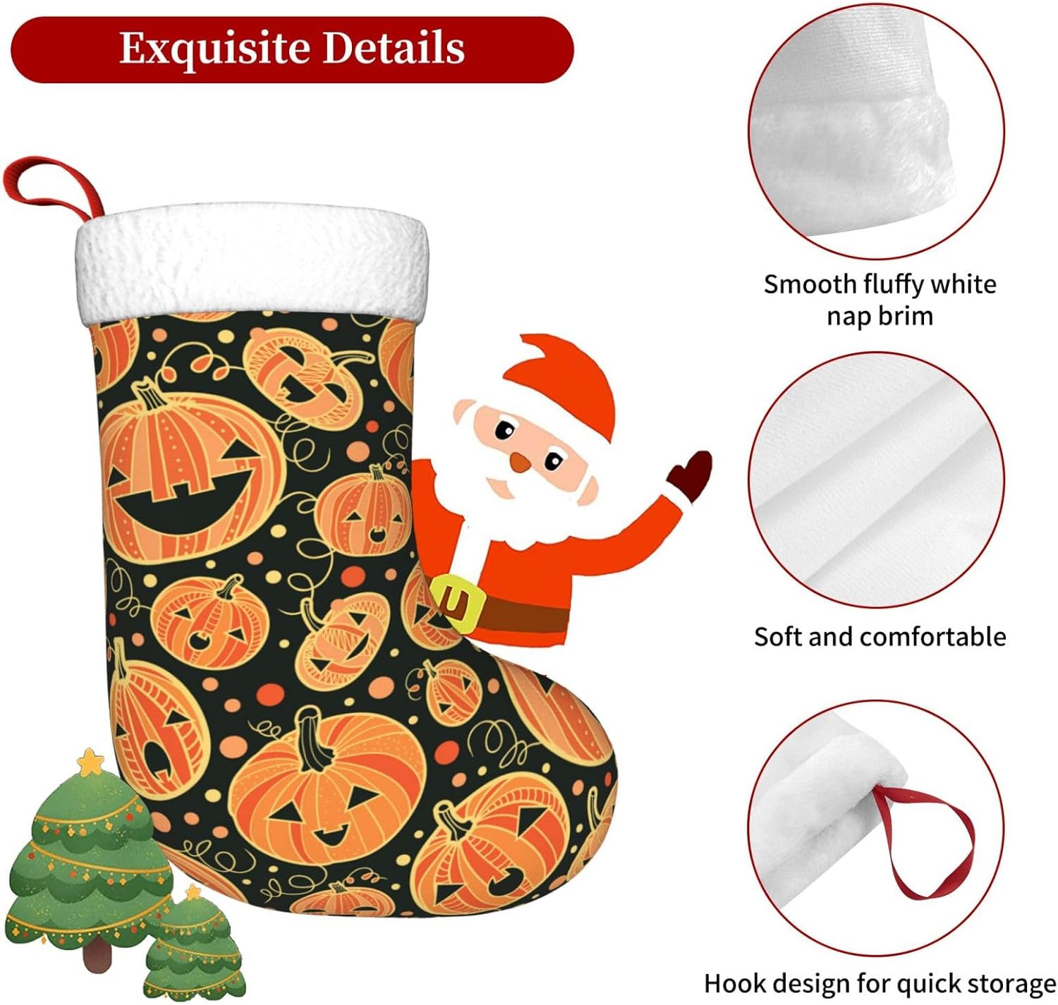 Halloween Pumpkin Christmas St - Christmas Stocking Hanging ulasan dan harga