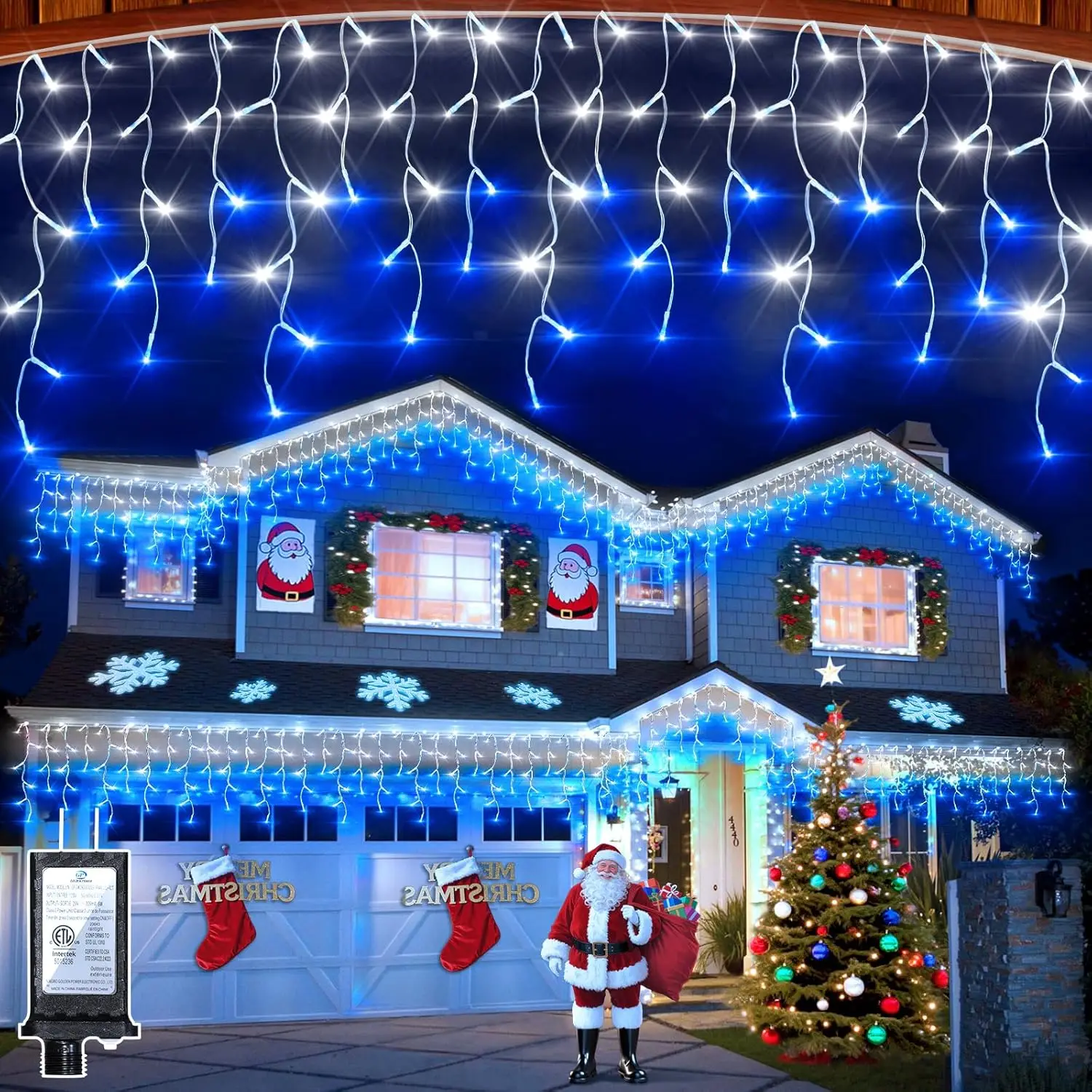 50ft 504 LED Icicle Lights, 12 - Led Fairy String Lights ulasan dan harga