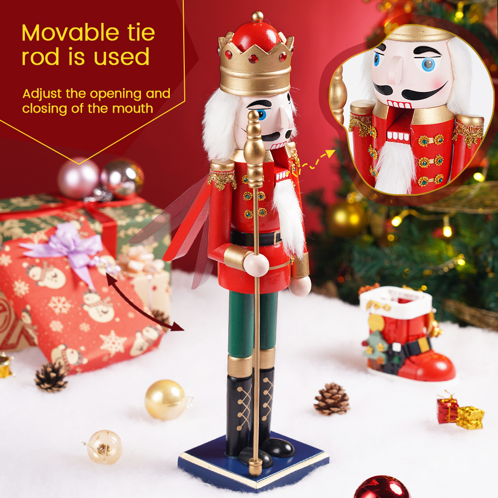 50CM Wooden Nutcracker Doll So - Nutcracker Figurine ulasan dan harga