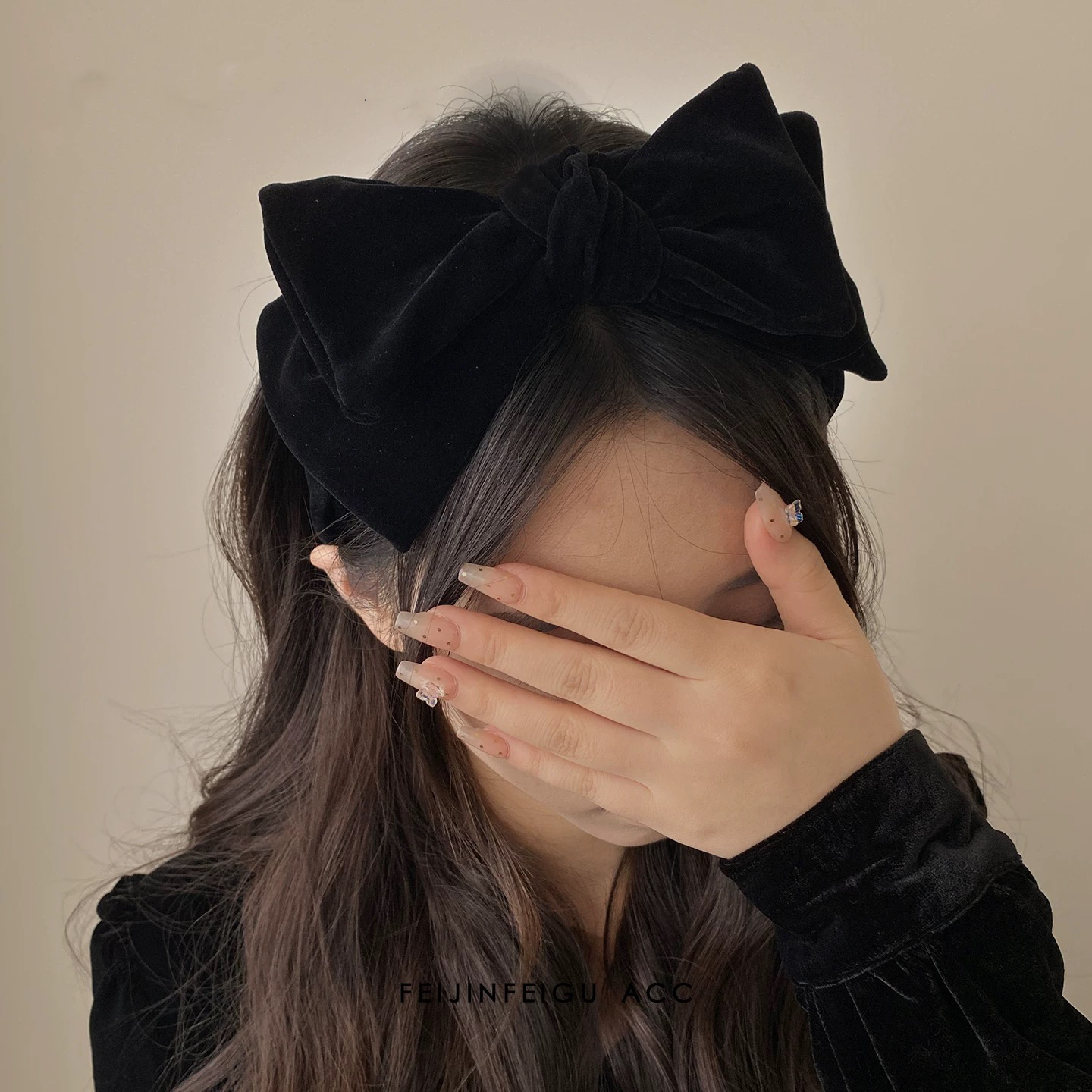 AWAYTR 1pc Large Velvet Bow Ha - Ribbon Bow Gift ulasan dan harga