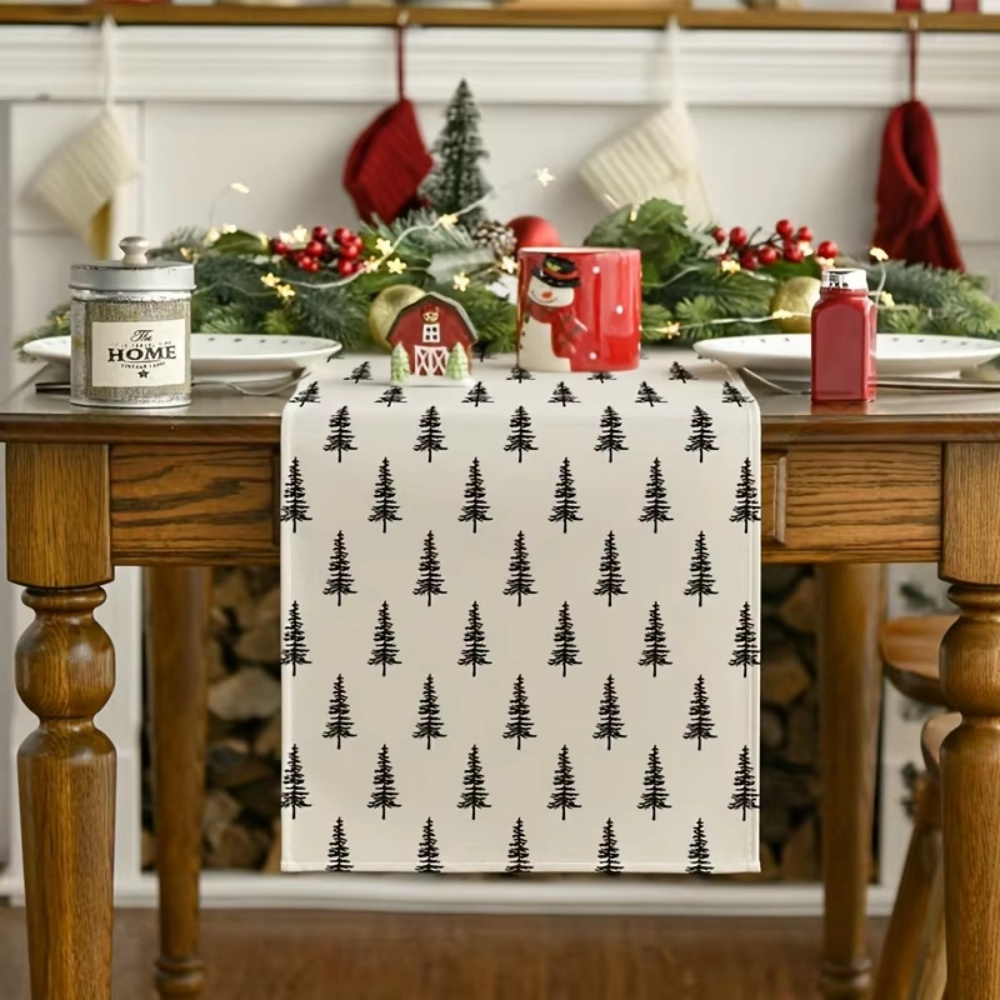 Minimalist Christmas Tree Tabl - Christmas Table Runner ulasan dan harga