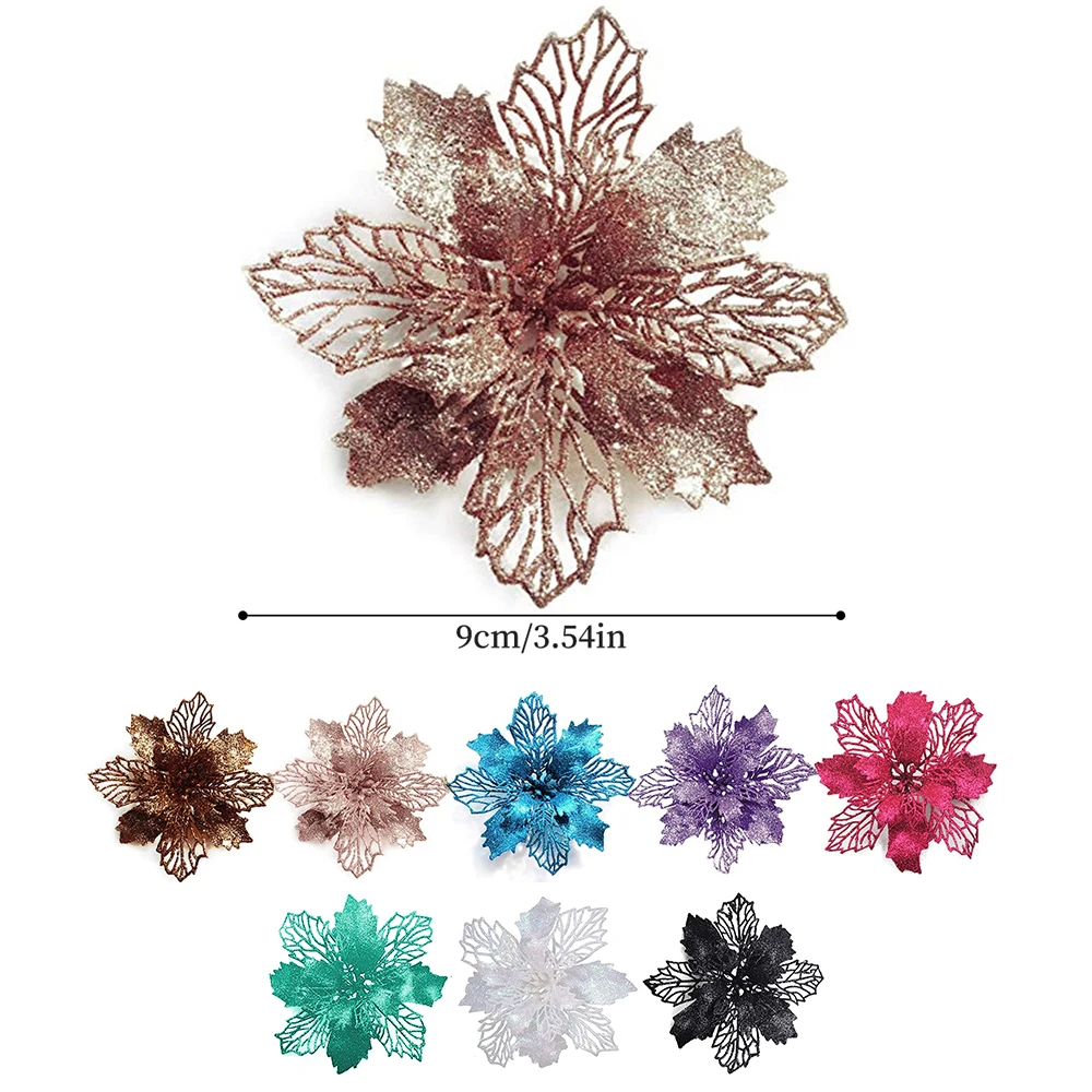 9cm Glitter Artifical Christma - Christmas Wreath Fake ulasan dan harga