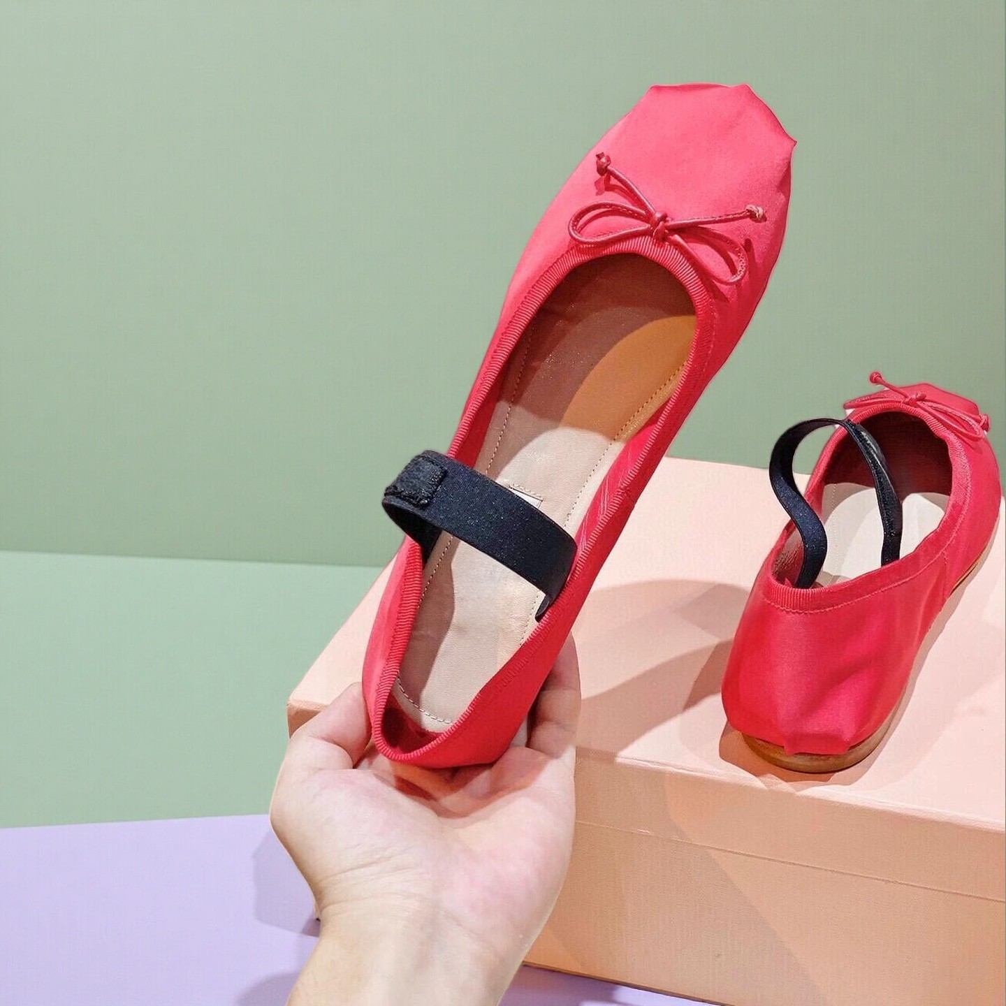 Luxury Ballet Flats, Women's P - Ribbon Bow Gift ulasan dan harga