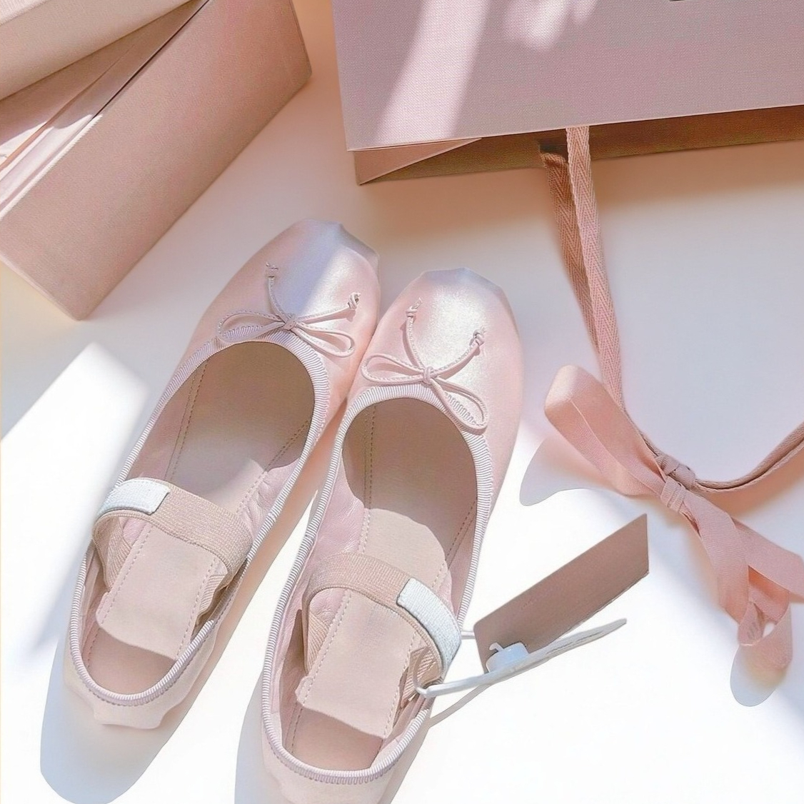 Luxury Ballet Flats, Women's P - Ribbon Bow Gift ulasan dan harga