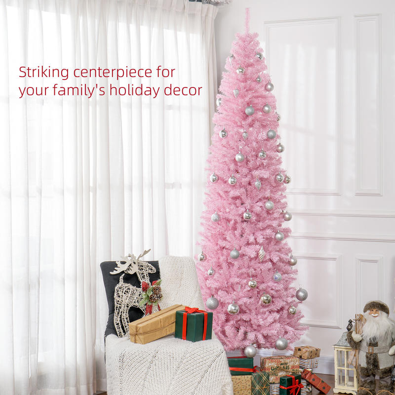 HOMCOM 8' Artificial Christmas - Christmas Tree Artificial ulasan dan harga