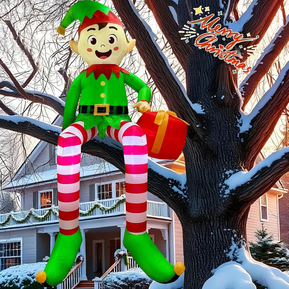 8FT Christmas Inflatables Sitt - Christmas Lights Outdoor ulasan dan harga