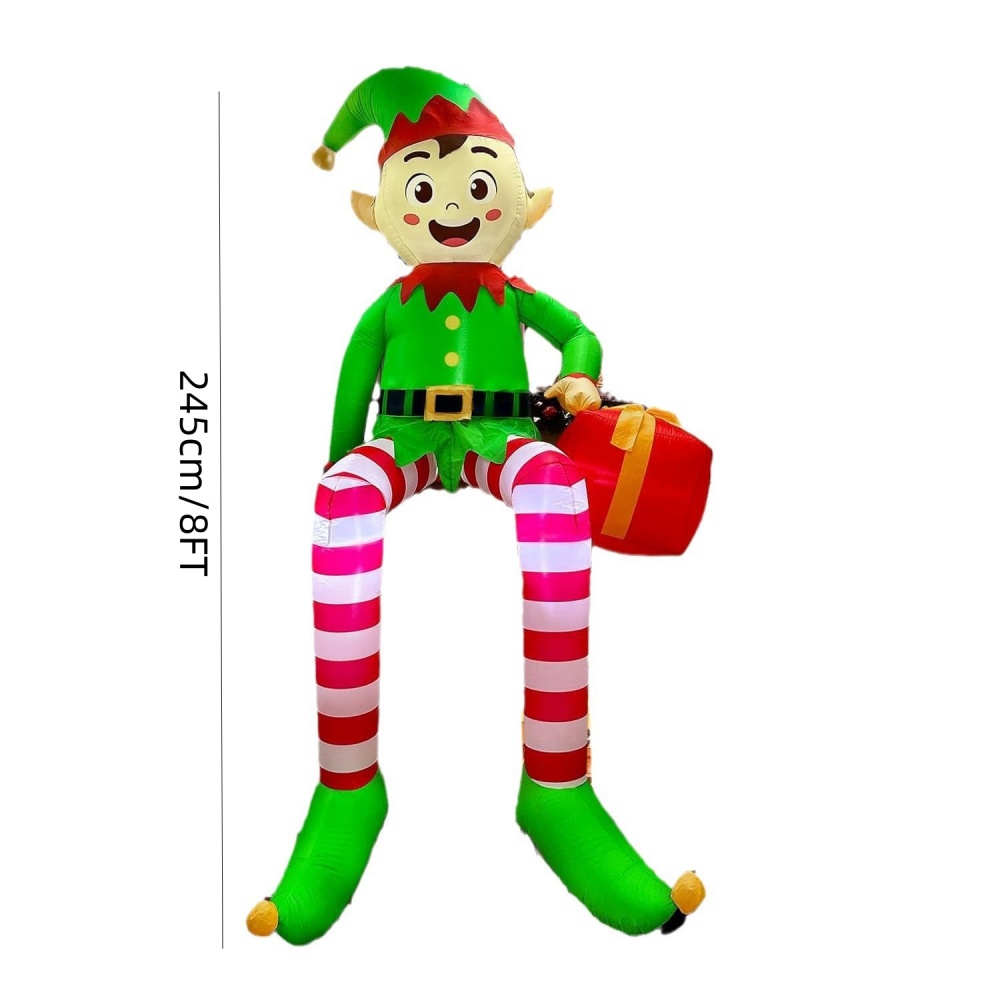 8FT Christmas Inflatables Sitt - Christmas Lights Outdoor ulasan dan harga