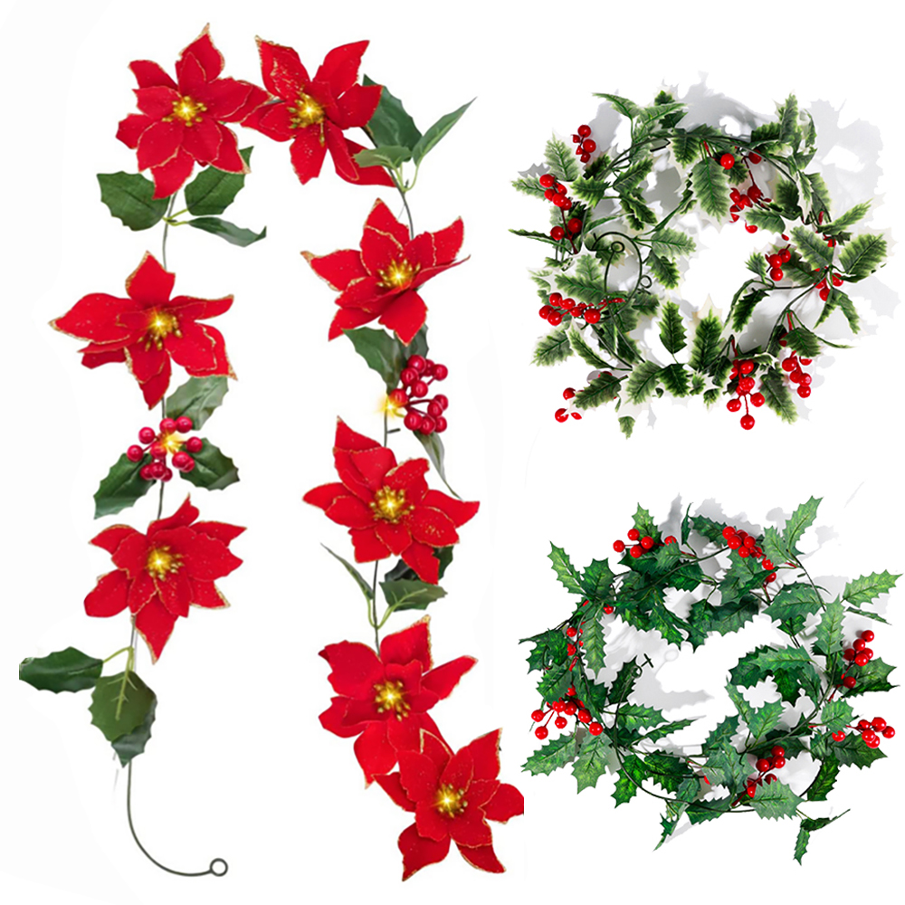 2M Christmas Artificial Holly  - Christmas Tree Artificial ulasan dan harga