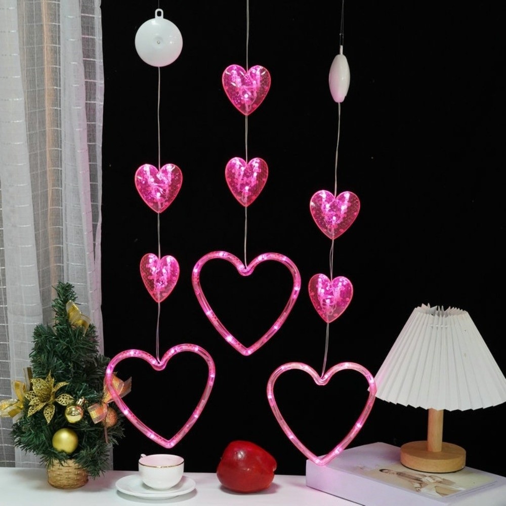 Creative Heart Curtain Fairy L - Led Fairy String Lights ulasan dan harga
