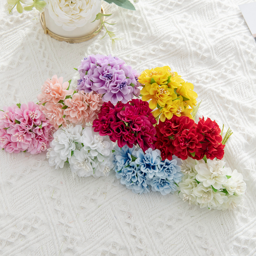 18Pcs Artificial Flowers Stame - Christmas Wreath Fake ulasan dan harga