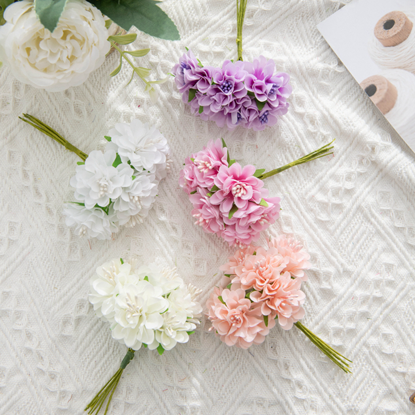 18Pcs Artificial Flowers Stame - Christmas Wreath Fake ulasan dan harga