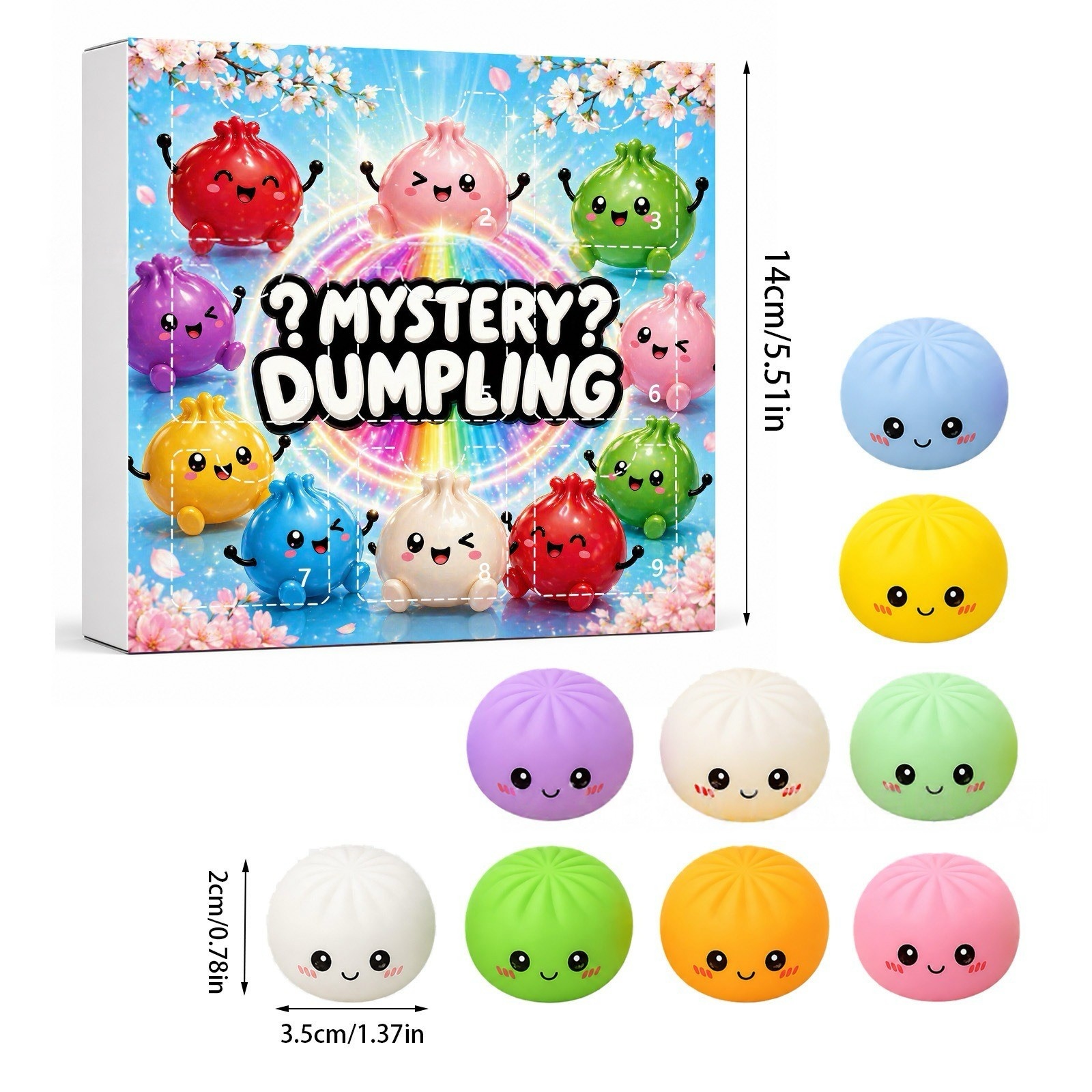 Kawaii Squishy Dumpling Advent - Advent Calendar Gift ulasan dan harga