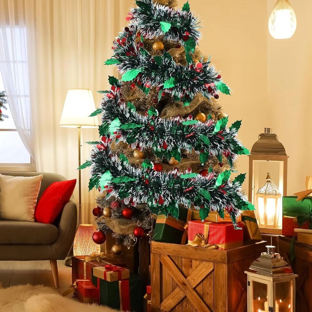 2PCS Reusable 2M Christmas Gar - Tinsel Garland Decoration ulasan dan harga