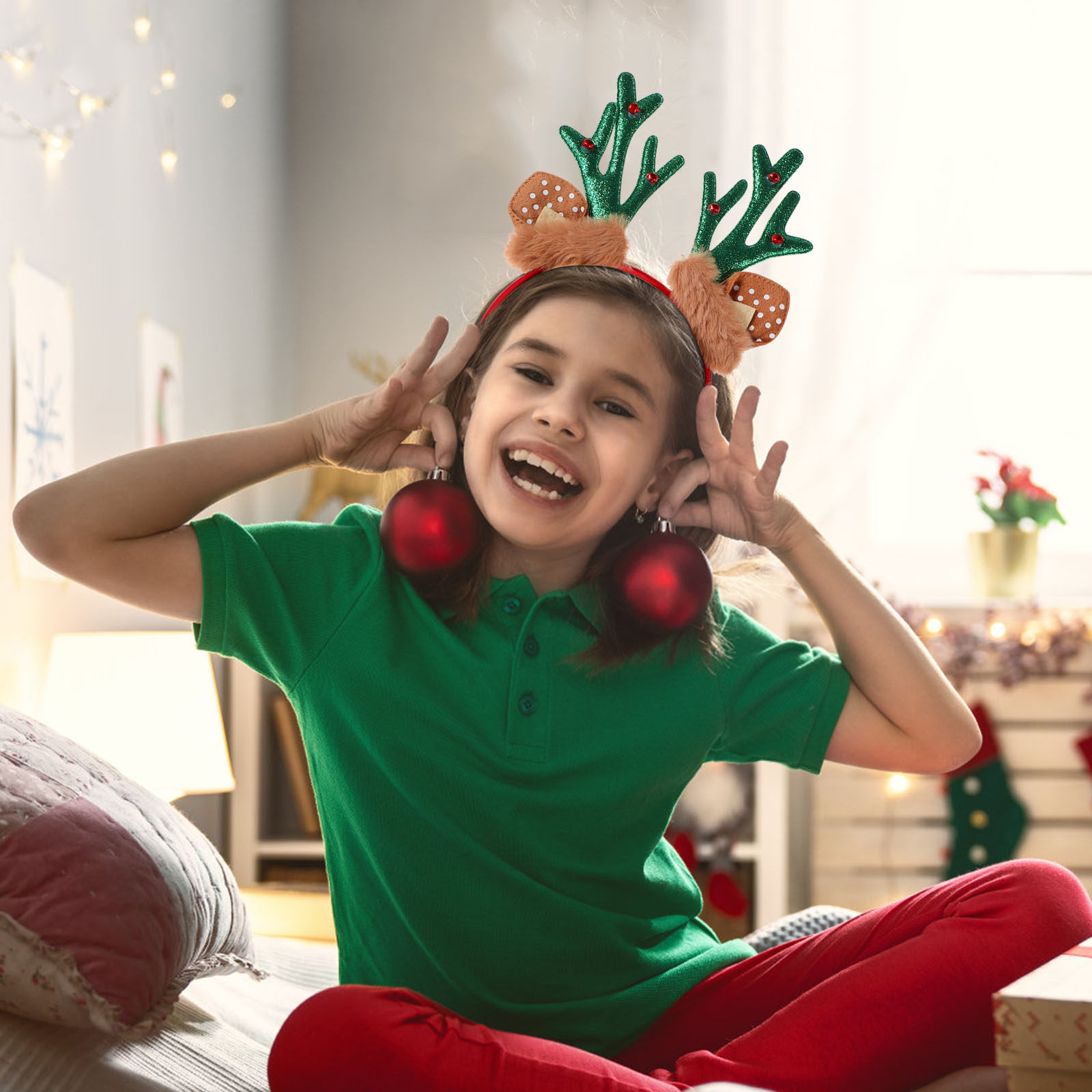 3Pcs Christmas Reindeer Antler - Reindeer Antlers Headband ulasan dan harga