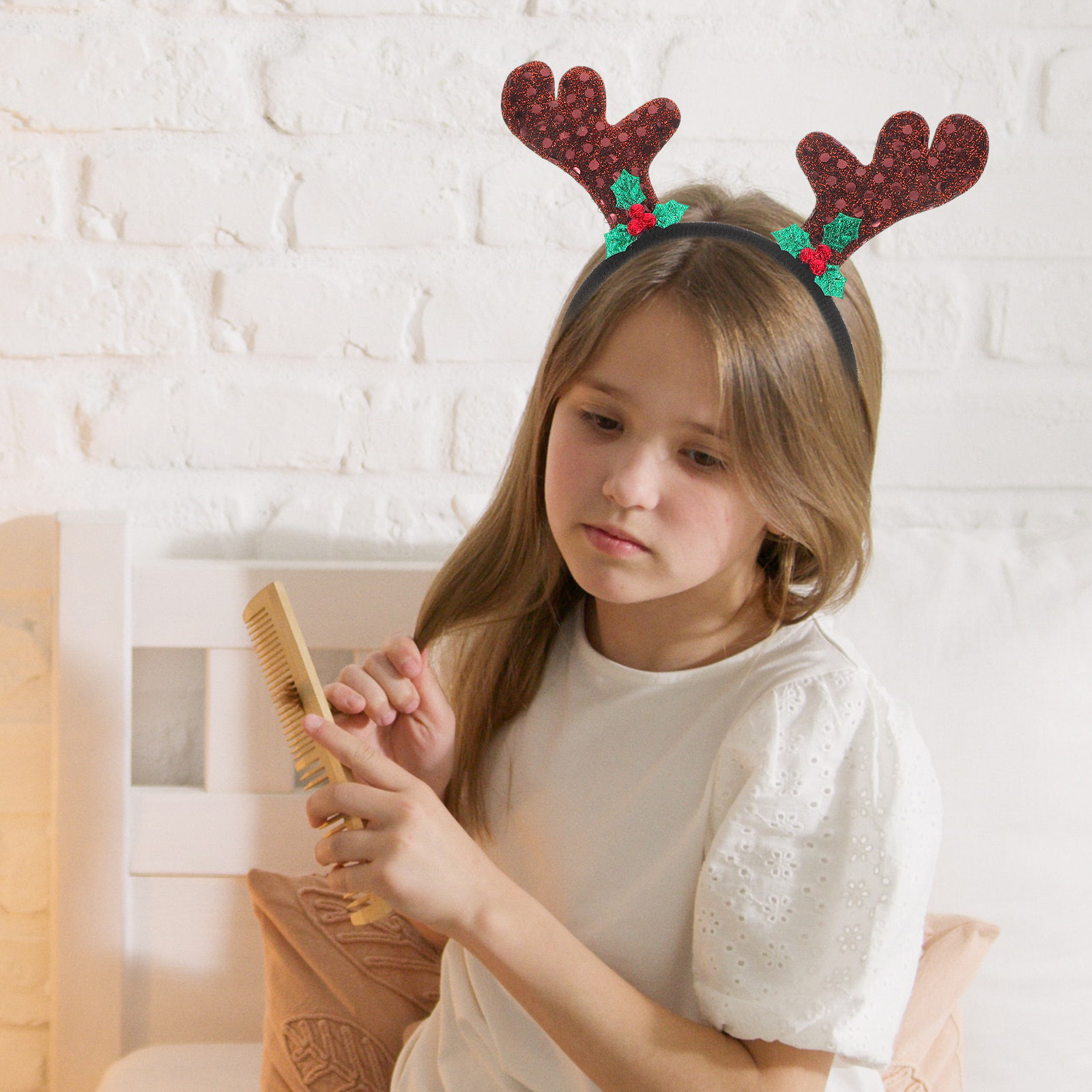 2Pcs Antler Headband Xmas Chri - Reindeer Antlers Headband ulasan dan harga